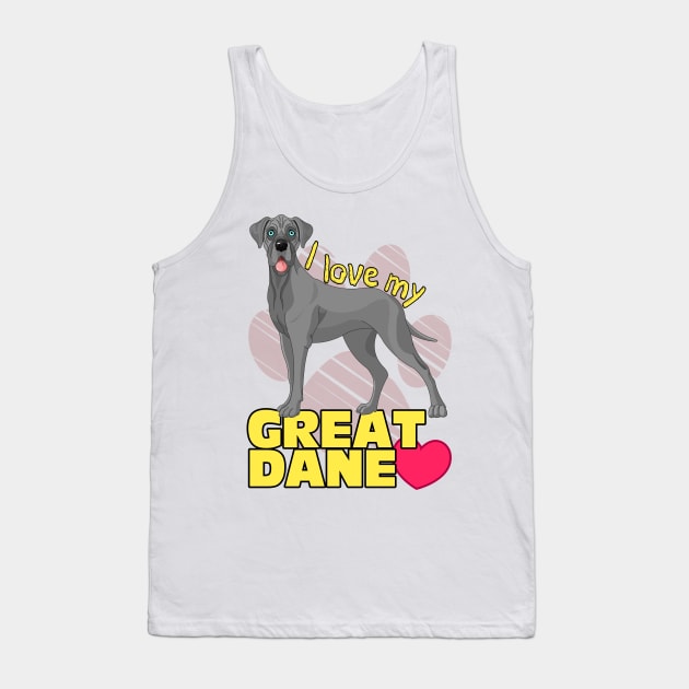 I love my Great Dane! Especially for Great Dane owners! Tank Top by rs-designs